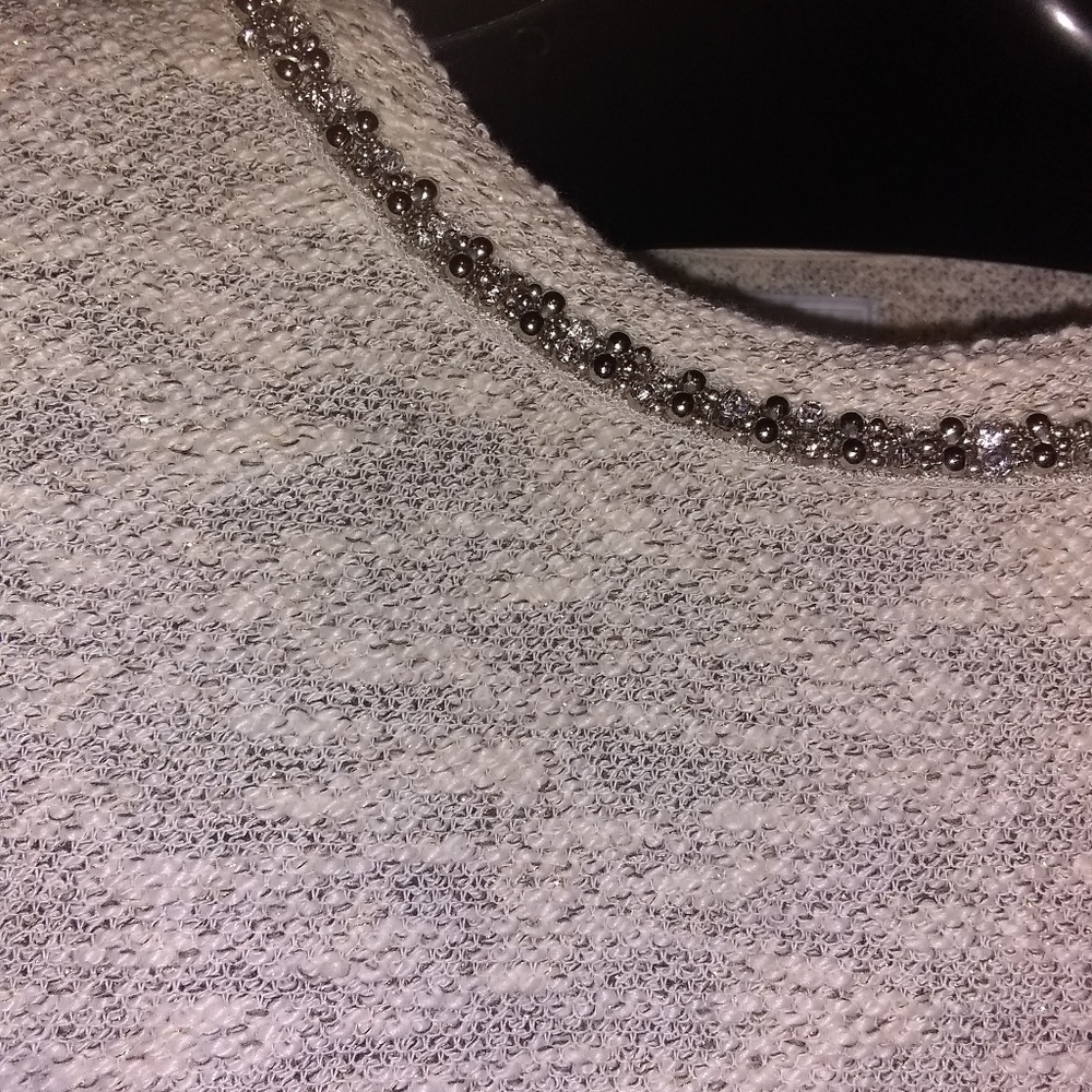 Sunday Lounge Sweatshirt with Embellished Collar